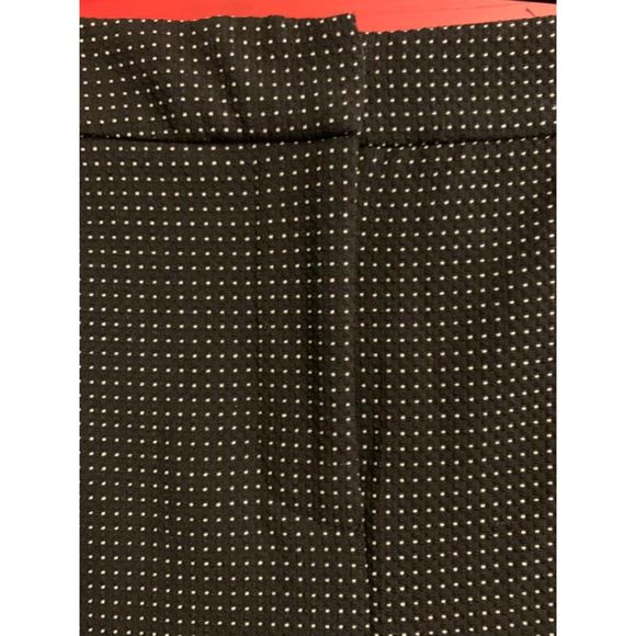 Chico's 2R Large 12 Black White Polka Dots Wide Leg Trouser Pants Worn One Time - Picture 3 of 4